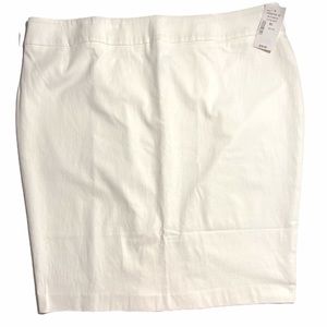 Cleo Petite Pull Up Pencil Skirt White Sz XL